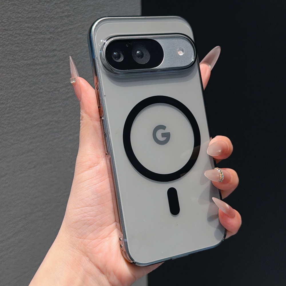 Clear Shockproof Bumper Case - オリジナル HD クリア PC マグセーフ磁気電話ケース Google