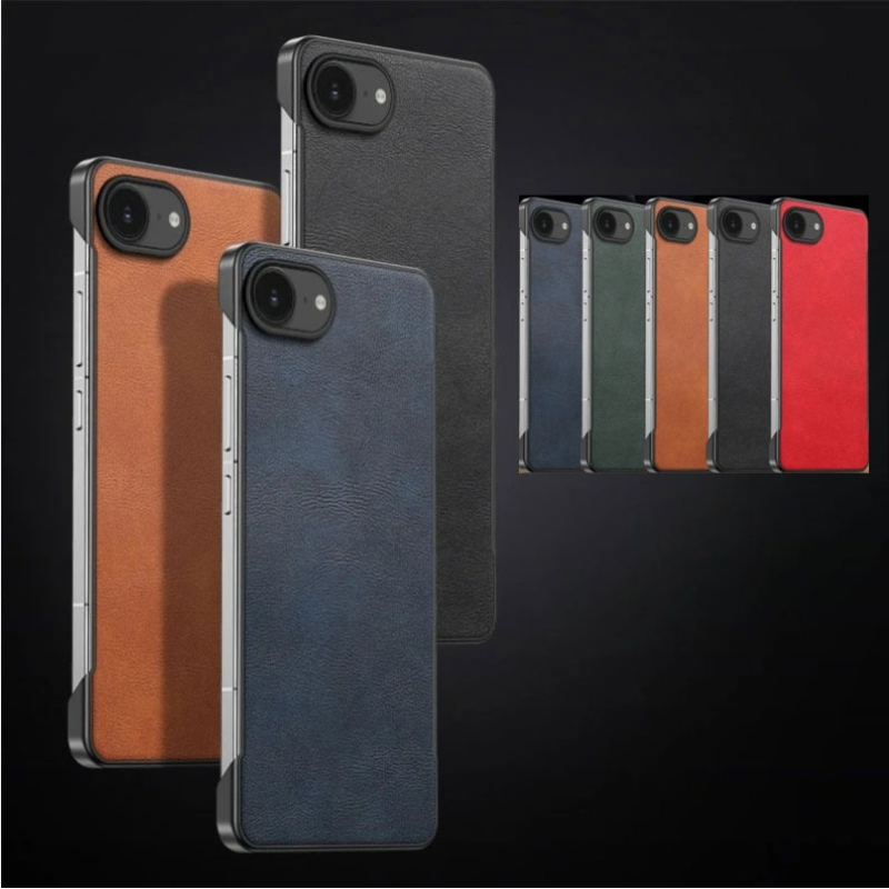 Ultra Thin Frameless Phone Cover - iPhone 17e 用ケース超薄型フレームレスレザー耐衝撃カバー iPhone 17E 用ハード電話保護バックケースシェルバンパー