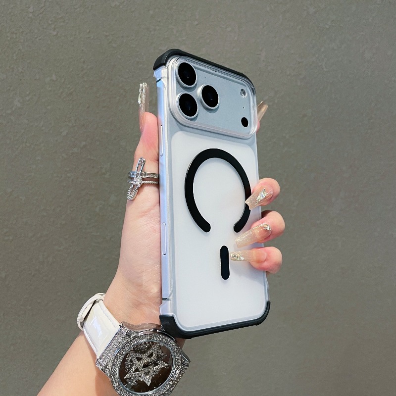 プレミアムセミラップ型フレームレスMagSafe対応iPho - Ultra Thin Frameless Phone Cover のレビューと価格