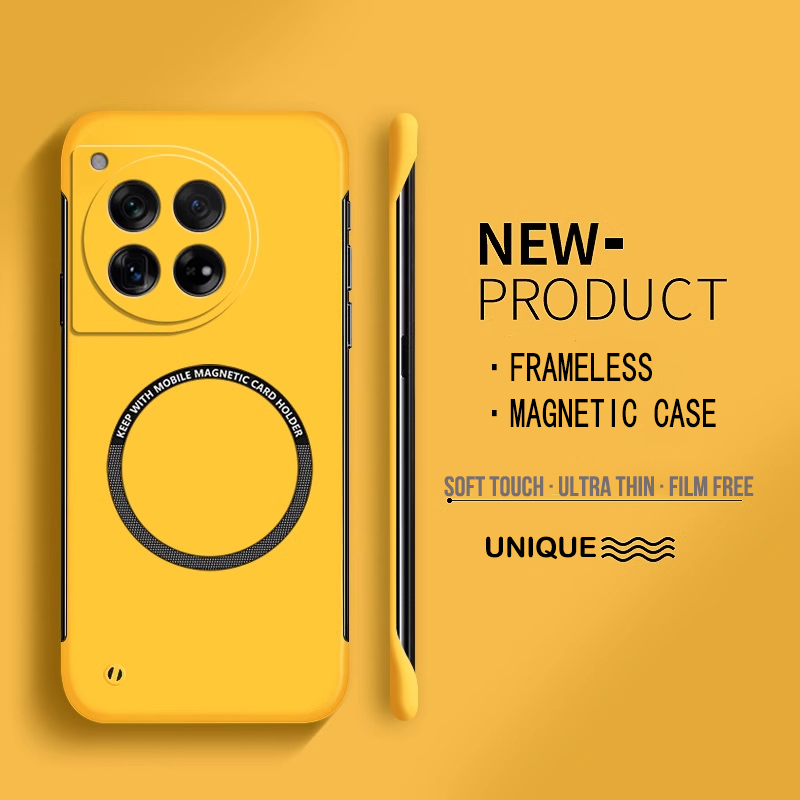 超薄型マットフレームレス電話ケース Magsafe 磁気対応 - Ultra Thin Frameless Phone Cover のレビューと価格