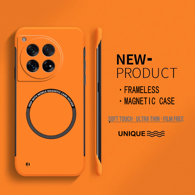 超薄型マットフレームレス電話ケース Magsafe 磁気対応 - Ultra Thin Frameless Phone Cover のレビューと価格