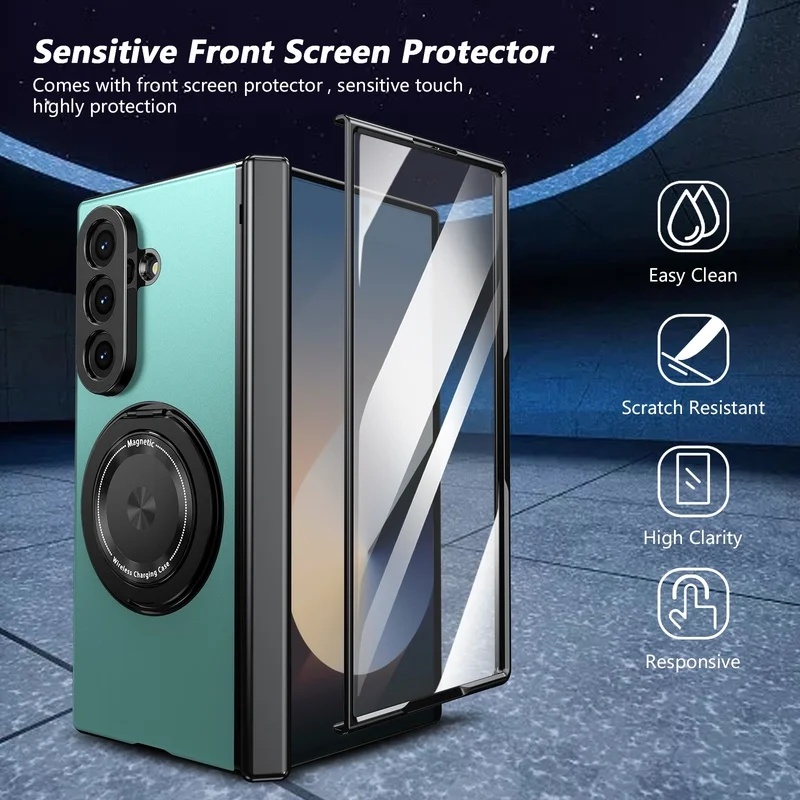 ラグジュアリー360 °   回転式スタンド付きスマホケース - Screen Protectors のレビューと価格