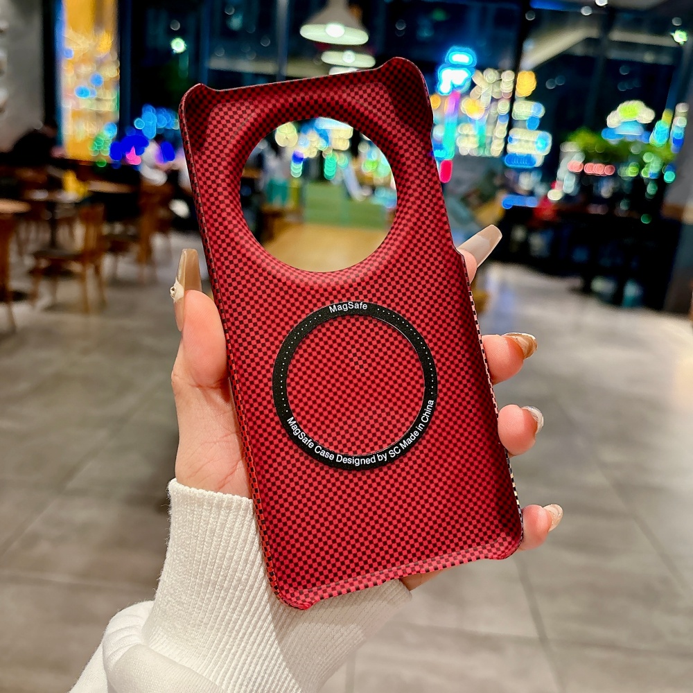 超薄型Magsafe対応カーボンファイバーテクスチャスマホケ - Ultra Thin Frameless Phone Cover のレビューと価格