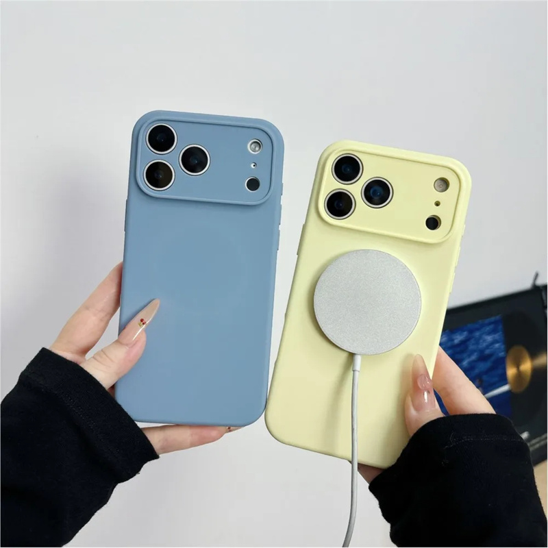 iPhone 18 17 16 15 14 13 Pro M - Liquid Silicone Magnetic Phone Case のレビューと価格