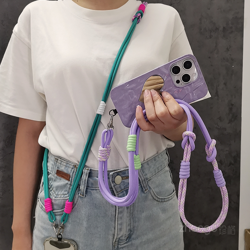 携帯電話ストラップ クロスボディ織りストラップ ロング、取り - Crossbody Lanyard Neck Strap Case のレビューと価格