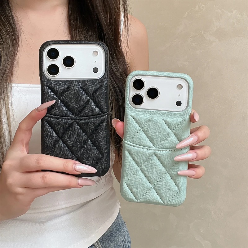 iPhone 17 Air、16、15、14、13、12 P - Leather Wallet Card Holder Phone Cover のレビューと価格
