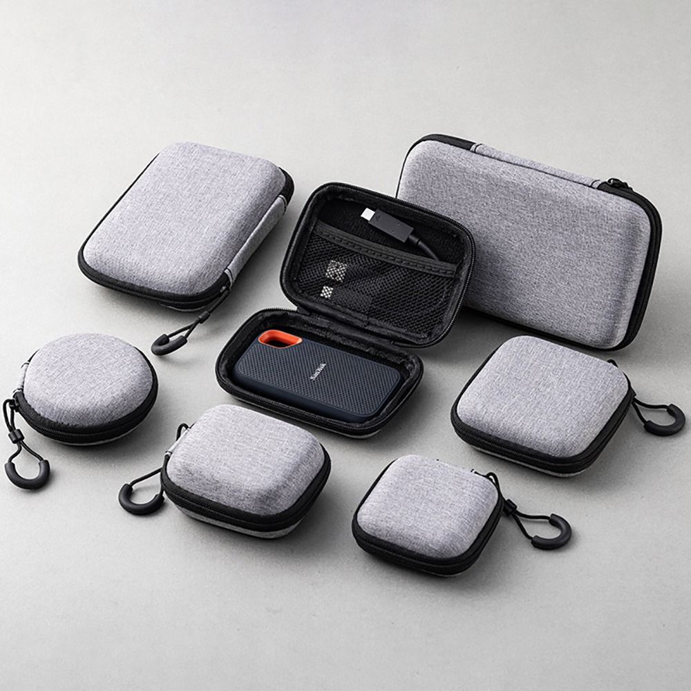 1個入りイヤホン/携帯電話/充電ケーブル用EVA収納バッグ、 - Earphones のレビューと価格