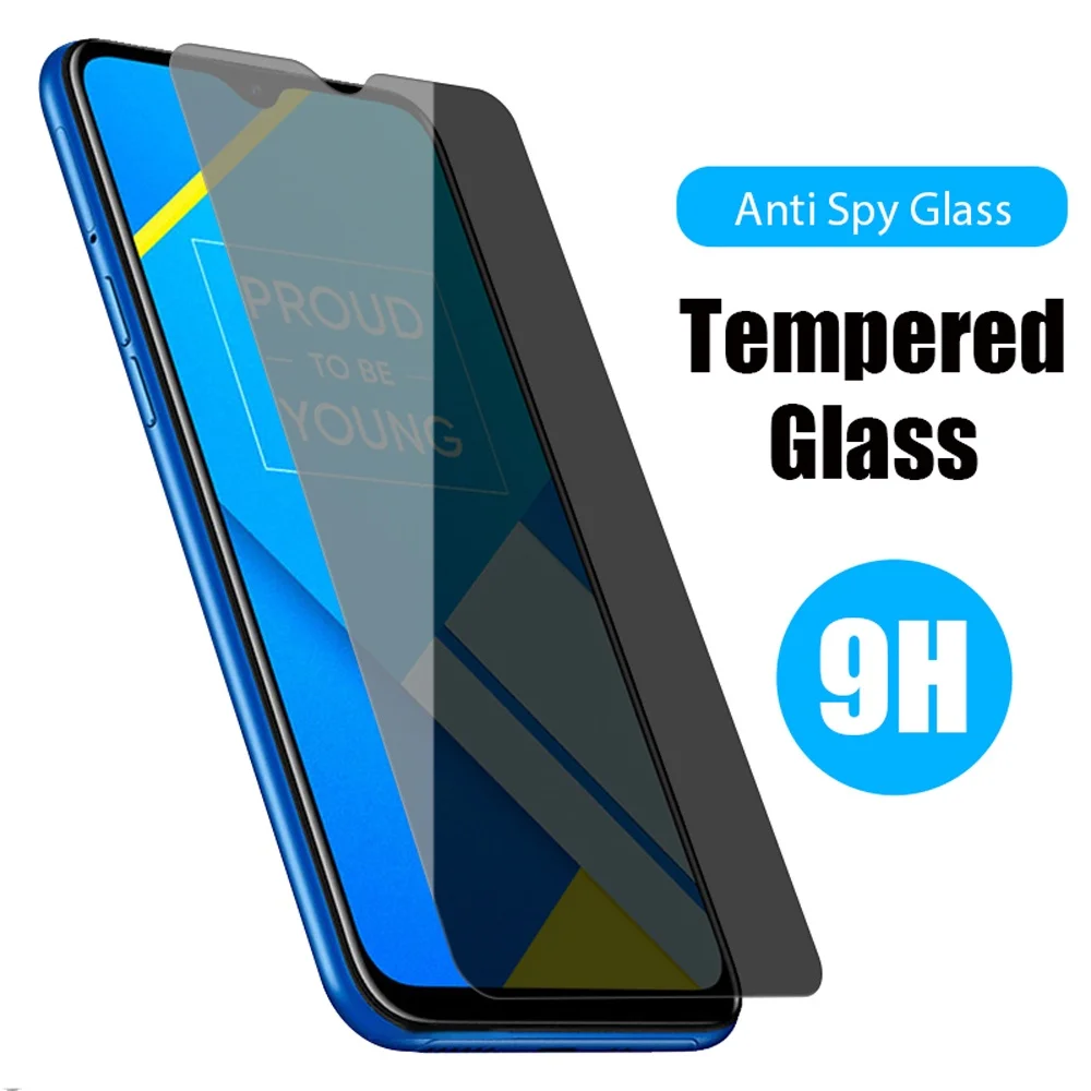 vivo y55s 5g 用アンチスパイケースカバースクリー - Anti Spy Privacy Glass Case のレビューと価格