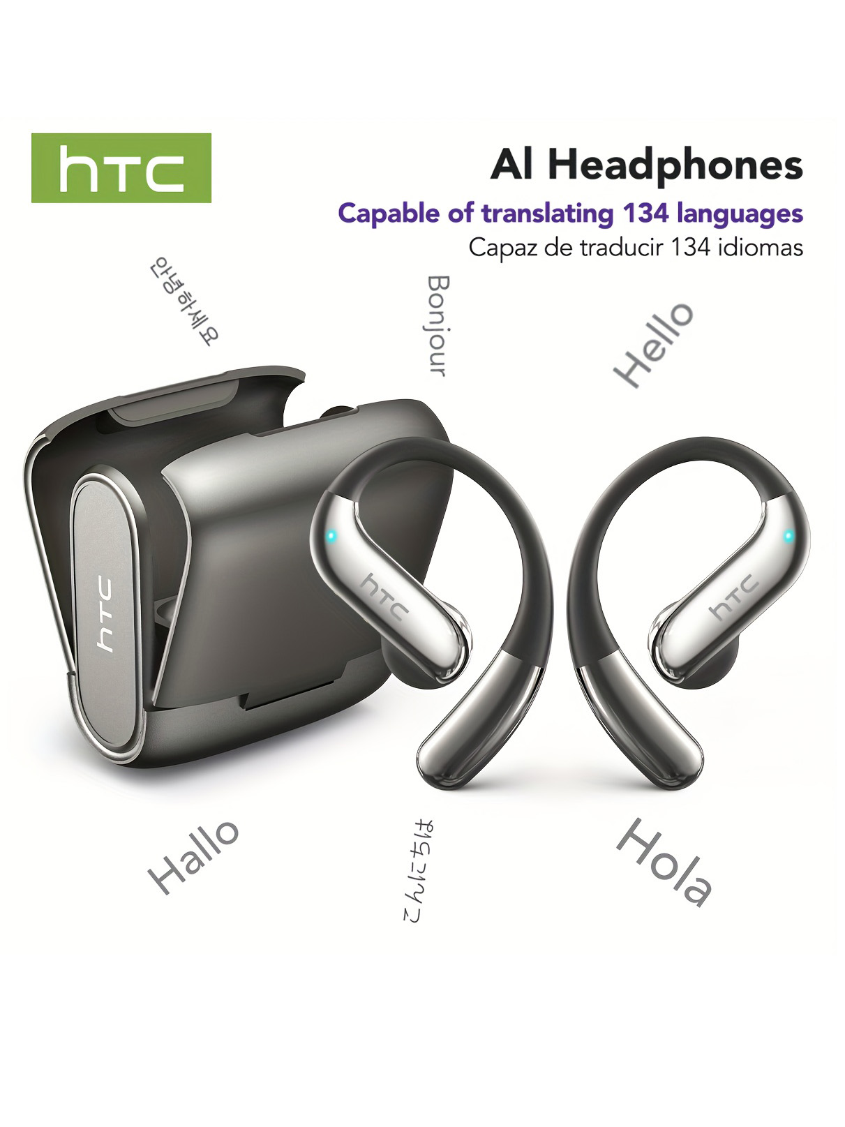オープンイヤー Bluetooth ヘッドフォン HTC 3 - Earphones のレビューと価格