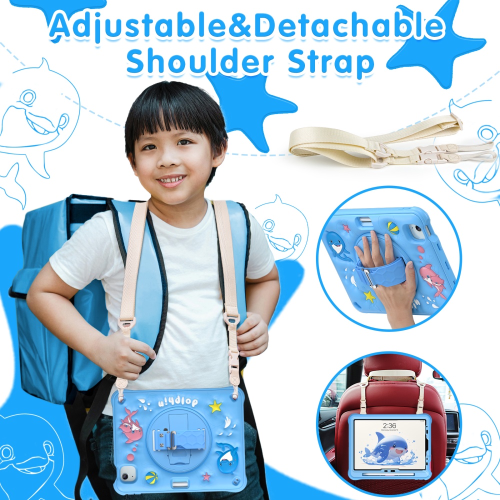iPad Mini A17Pro Mini6 キッズ向けキュ - Cute Cartoon Wrist Strap Silicone Case のレビューと価格