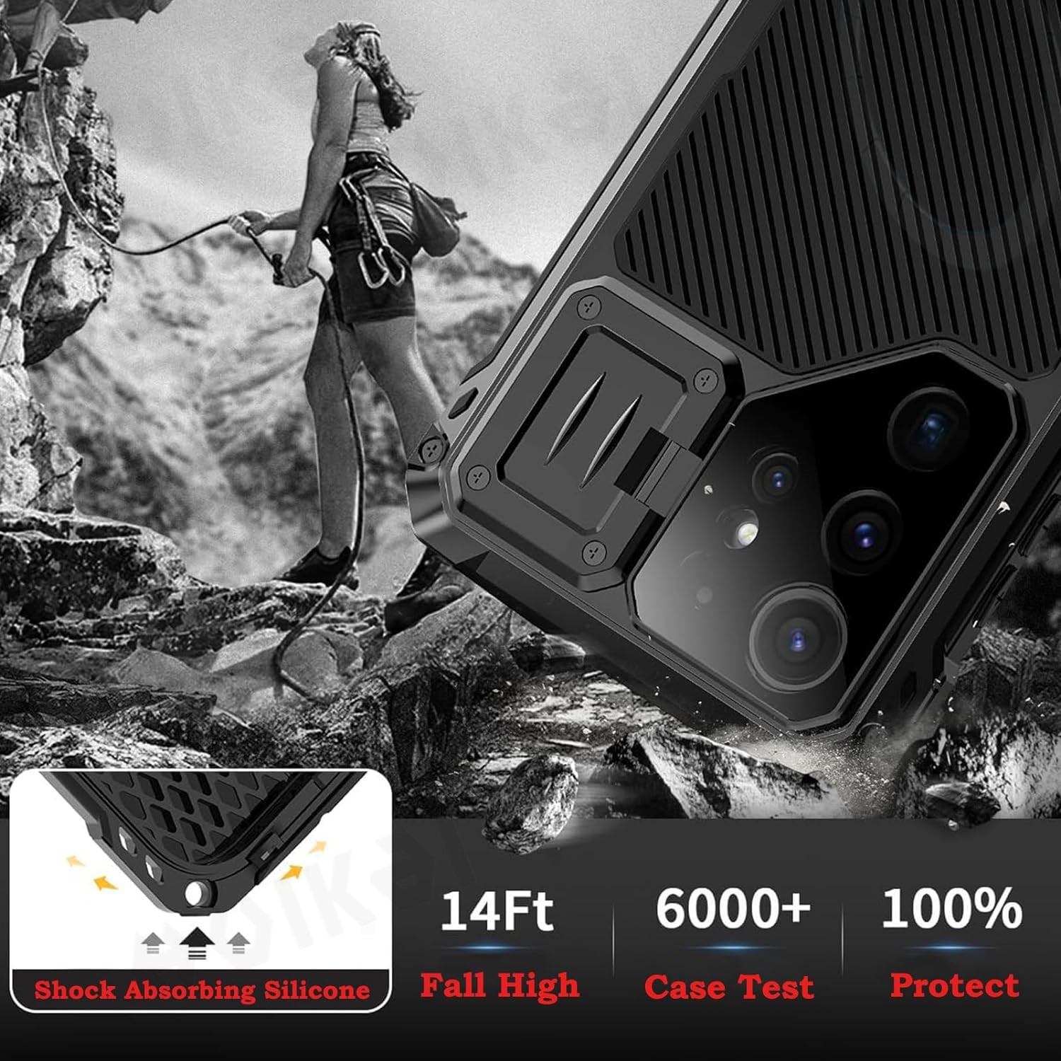 サムスンギャラクシー S24 ウルトラ 5 グラムヘビーデュ - Heavy Duty 360 Full Body Protective Case のレビューと価格