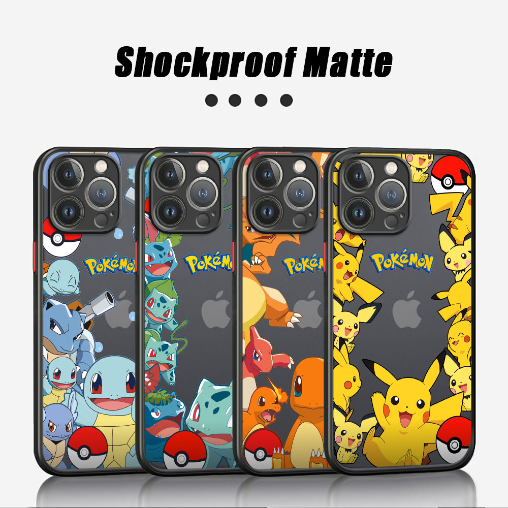 Apple用アニメポケモンケース,iPhone 11, 13 - Matte Hard Pc Back Case のレビューと価格