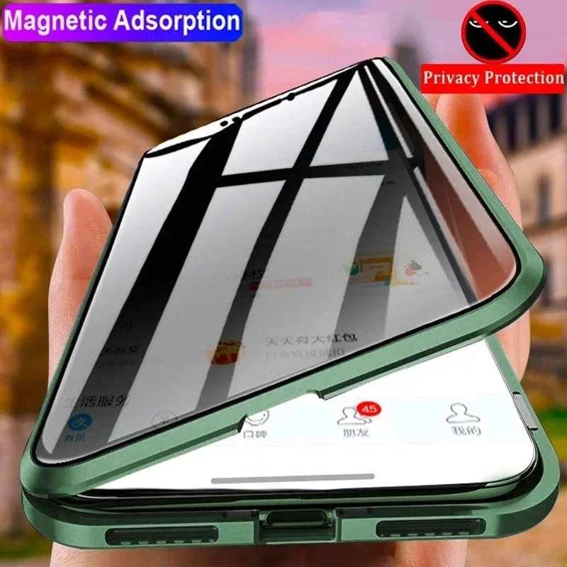 覗き見防止スパイ対策両面強化ガラス製スマホケース OPPO  - Anti Spy Privacy Glass Case のレビューと価格