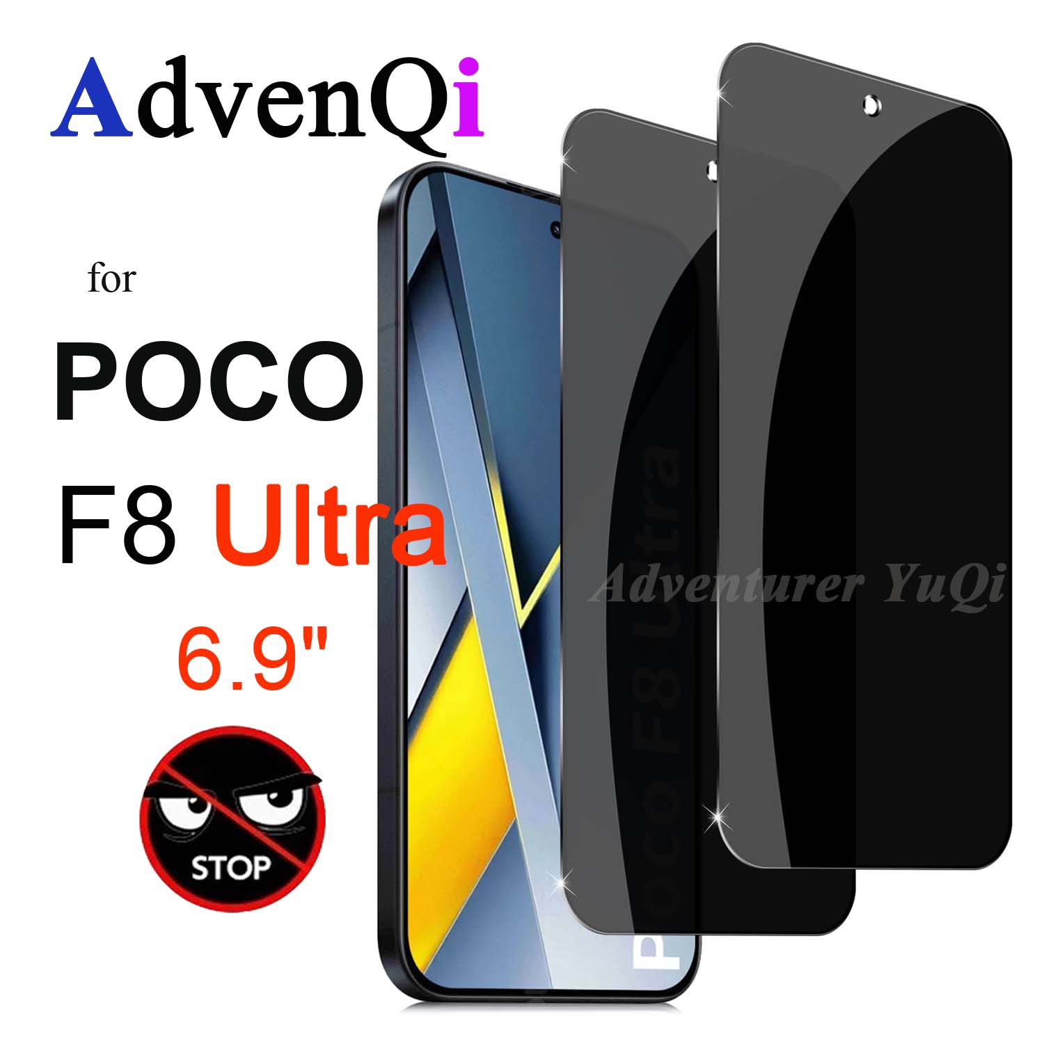 アンチスパイスクリーンプロテクター Xiaomi POCO  - Anti Spy Privacy Glass Case のレビューと価格