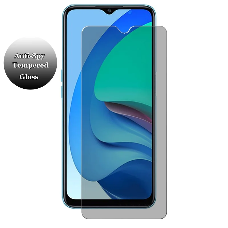realme 7 pro 用のアンチスパイ強化ガラススクリー - Anti Spy Privacy Glass Case のレビューと価格