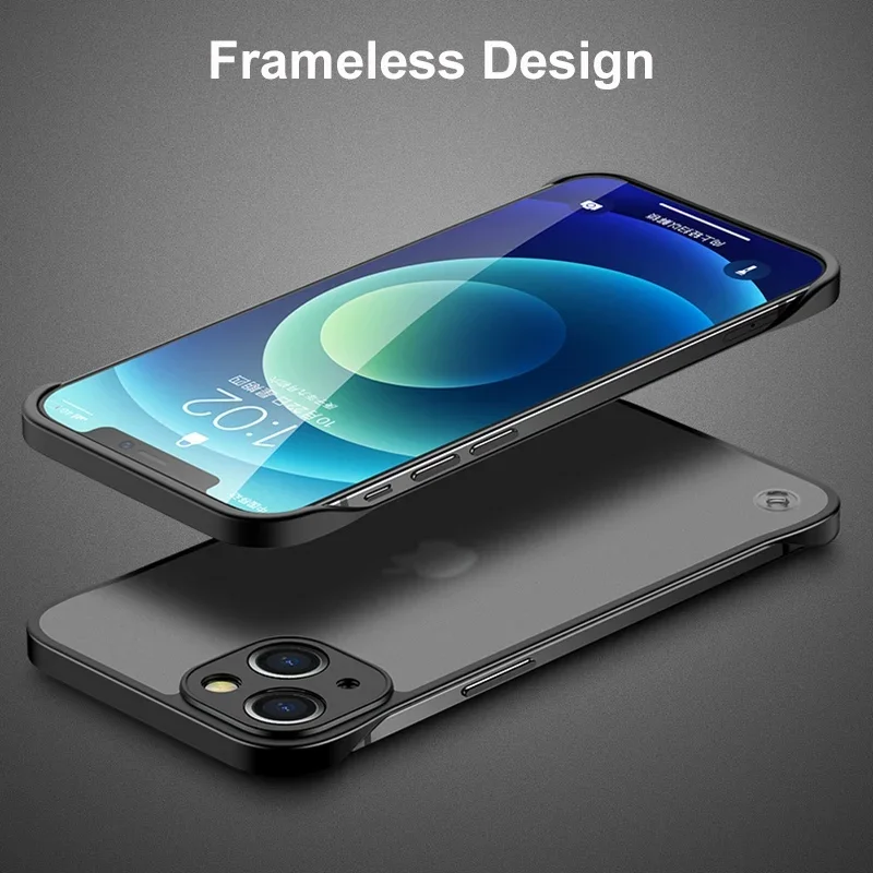 Iphone 16 15 14 プロマックス超薄型フレームレ - Ultra Thin Frameless Phone Cover のレビューと価格